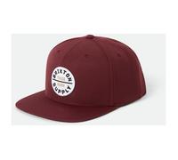 Brixton - Oath III Snapback - Cap, Gr. One Size, rot/weiß (Port)