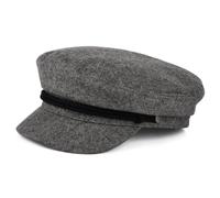 Brixton Schiffermütze Marliniert - Grau-Schwarz - M