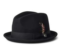 Brixton Unisex-Adult Gain Fedora, Black, XS