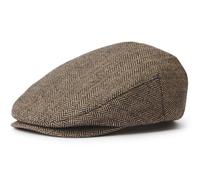 Brixton Unisex-Adult Hooligan Snap Cap Beret, Brown/Khaki, XS