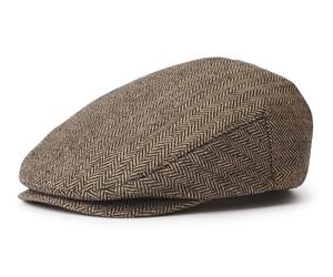 Brixton Unisex-Adult Hooligan Snap Cap Beret, Brown/Khaki, XS