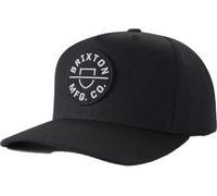 Brixton Unisex Crest Mp Snapback Baseball Cap, Schwarz, Einheitsgröße EU