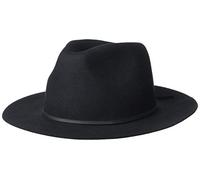 Brixton Unisex-Erwachsene Wesley Fedora Filzhut, schwarz, MEDIUM