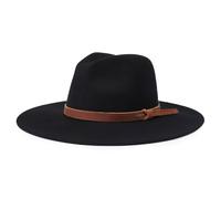 Brixton Unisex Field Proper Mütze Cowboyhut, Schwarz, 52