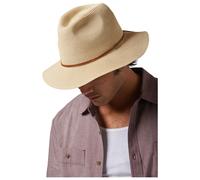Brixton - Wesley Straw Packable Fedora - Hut, Gr. 58 cm M - 58 cm, braun (Tan)