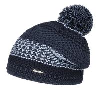Brock Tricolour Bommelmütze by Eisbär dunkelblau One Size