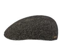 Brockton Wool Ivy Flatcap by Stetson schwarz-beige XXL (62-63 cm)