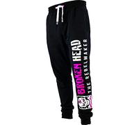Broken Head Pink Riot - Jogging-Hose - Sport-Hose Hosentaschen mit Reißverschluss Für Damen - Schwarz-Pink (L)
