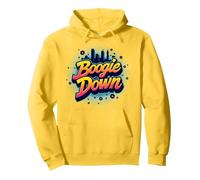 Bronx Boogie Down Retro Urban Music Lover Geschenk Pullover Hoodie, Unisex für Erwachsene, Gelb, XL