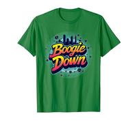 Bronx Boogie Down Retro Urban Music Lover Geschenk T-Shirt, Herren, Dunkelgrün, XL