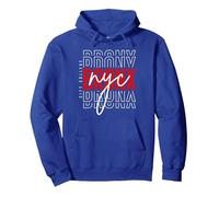 Bronx NYC Pullover Hoodie, Unisex für Erwachsene, Königsblau, XL
