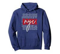 Bronx NYC Pullover Hoodie, Unisex für Erwachsene, Marineblau, XL