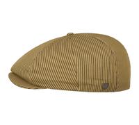 Brood Cotton Houndstooth Flatcap by Brixton dunkelbeige M (57-58 cm)