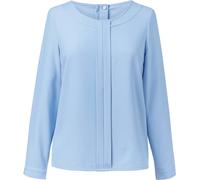 Brook Taverner Damen Roma Crêpe de Chine Bluse 2279 sky blue 10 (38)