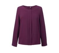 Brook Taverner - "Roma" Bluse für Damen Langärmlig (Burgunderrot) EU 52 / UK 24
