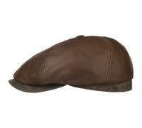Brooklin Leder Flatcap by Stetson braun XXL (62-63 cm)