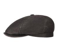 Stetson Brooklin CO/PE Newsboy Cap aus Baumwollmischung mit UV-Schutz, Anthrazit (1) 60-61 cm (XL)