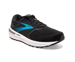 Brooks Ariel '20 - Damen Laufschuh - Medium-Breite - Black/Ebony/Blue, 7,5