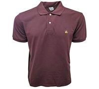 Brooks Brothers Golden Fleece Slim Fit Performance Poloshirt, Kastanienbraun (Gold-Logo), XL