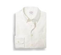 Brooks Brothers Herren Friday Oxford Shirt, Solides Weiß, Klein