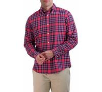 Brooks Brothers Herren Langarm Flanell Sport Shirt, Rotes Karomuster, L
