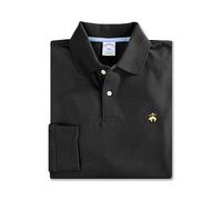 Brooks Brothers Herren Langarm Mariner Stripe Half-Zip, 11321 Schwarz/Gold, L