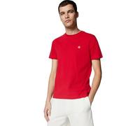 Brooks Brothers Herren-T-Shirt, kurzärmelig, Baumwolle, Rundhalsausschnitt, Logo, Rot/Ausflug, einfarbig (Getaway Solids), XL
