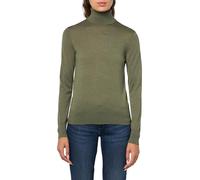 Brooks Brothers Langärmeliger Rollkragenpullover aus Merinowolle für Damen, Militär, Grün, Mittel