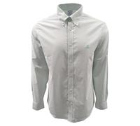 Brooks Brothers Mens Regent Fit All Cotton The Original Polo Button Down Oxford Shirt (Large, White (Light Blue Logo))