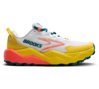 brooks caldera 8 trailrunning schuh weis gelb koralle women