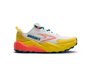 BROOKS CALDERA 8 Trailschuhe Damen Bit of Blue/Quince/Flame B (normal) 36,5