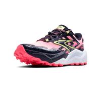 brooks caldera 7 trailrunning schuh pink blau damen
