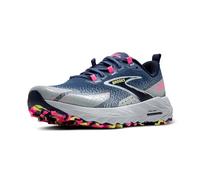 Brooks Damen Cascadia 18 Sneaker, Oceana/Perlblau/Pink, 38.5 EU
