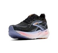 Brooks Damen Glycerin 22 Sneaker, Black Blue Heron Orange, 38.5 EU
