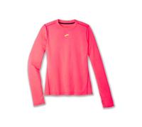 BROOKS Damen High Point Long Sleeve Sweatshirt, Neo Pink, 30