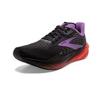 BROOKS Damen Hyperion Max Sneaker, Schwarz/Fiesta/Glockenblume, 38 EU