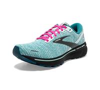 Brooks Damen-Laufschuh Ghost 14 Neutral, Weiß/Schwarz/Blaues Licht, 35.5 EU