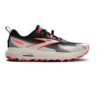 brooks cascadia 18 trailrunning schuhe schwarz weis koralle damen