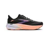 Brooks Damenlaufschuhe Ghost 18 Black/Mulled Grape/Peach, neutraler Straßenlaufschuh mit ausgewogener Dämpfung - schwarz / 38,5