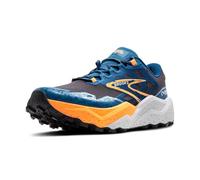 Brooks Herren Caldera 7 Sneaker, Ebony Mosaic Blue Orange, 42.5 EU