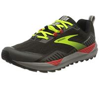 Brooks Herren Cascadia 15 Laufschuh, Black Raven Cherry Tomato, 49.5 EU