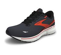 Brooks Herren Ghost 15 Sneaker, Ebony Schwarz Würziges Orange, 43 EU