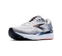 Brooks Herren Ghost 16 Laufschuhe Neutralschuh White/Peacoat/Orange - Grau 40