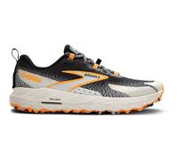 brooks cascadia 18 trailrunning schuhe schwarz weis orange herren