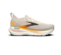 Brooks Herrenlaufschuhe Glycerin 23 Arctic Wolf/Angora/Orange, komfortabler Laufschuh für weiche Landungen - weiß / 43