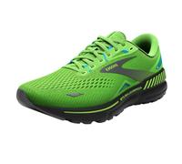Brooks Men’s Adrenaline GTS 23 Supportive Running Shoe, Green Gecko/Grey/Atomic Blue, 10 Wide