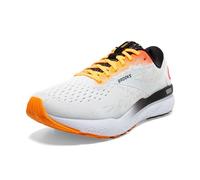 Brooks Men’s Ghost 16 Neutral Running Shoe, White/Illusion/Coral, 41 EU