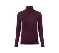 brookshire Rollkragenpullover aus Merinowolle Damen aubergine, M