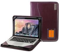 Broonel - Contour Series - Lila Leder Laptop Fall/Hülse - Kompatibel mit dem Lenovo ThinkPad X1 Yoga Gen 6 14"
