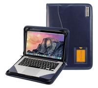 Broonel Contour Series Robuste Schutzh lle aus Leder in Blau Kompatibel mit Acer Aspire 3 A315-24 15,6 Zoll Laptop